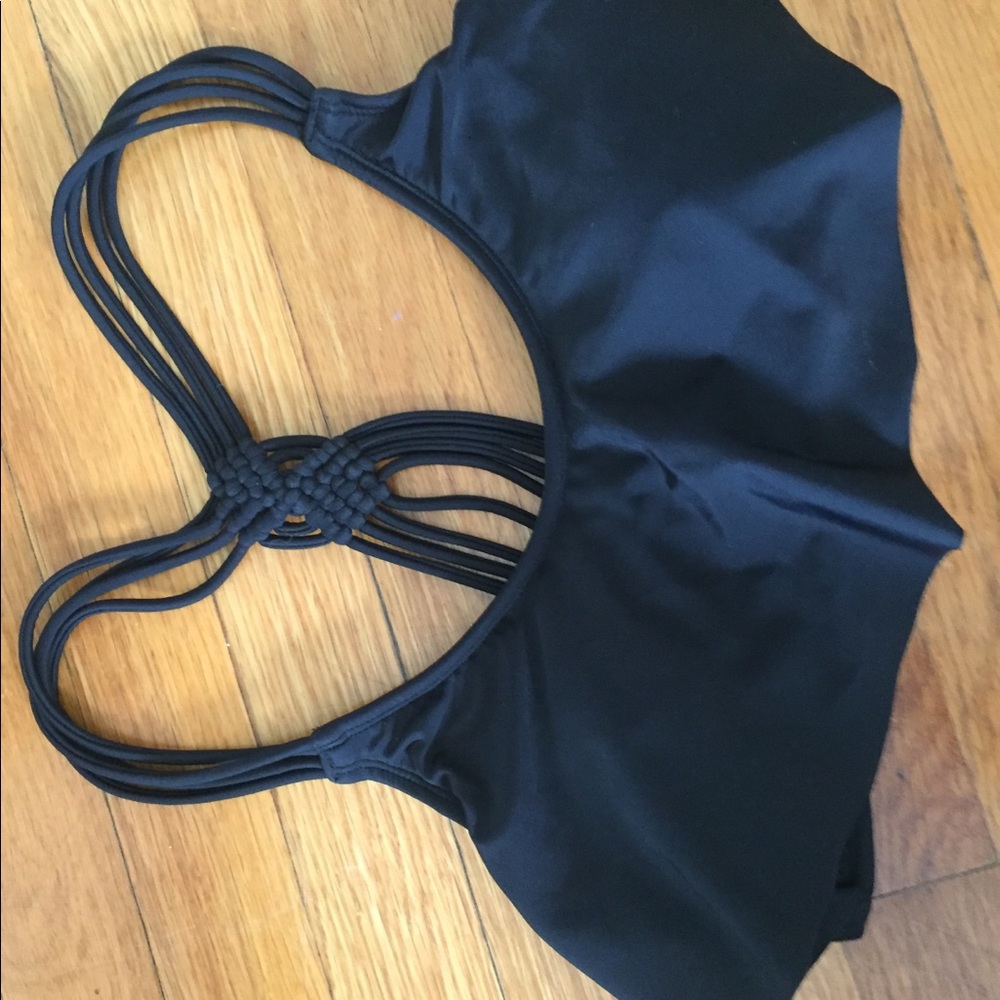Black bathing suit top